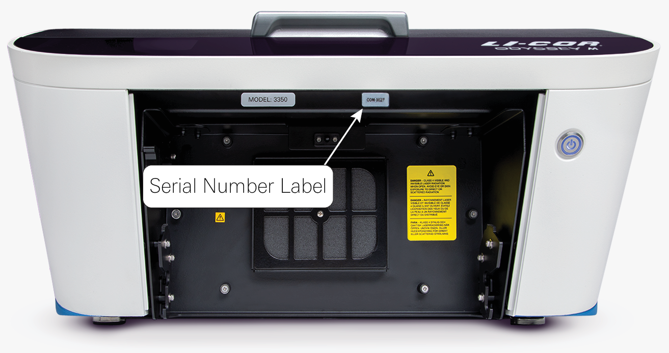 Odyssey M serial number label