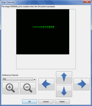 Image Studio align channels dialog