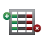 Icon for columns button used to customize which columns are shown in tables.